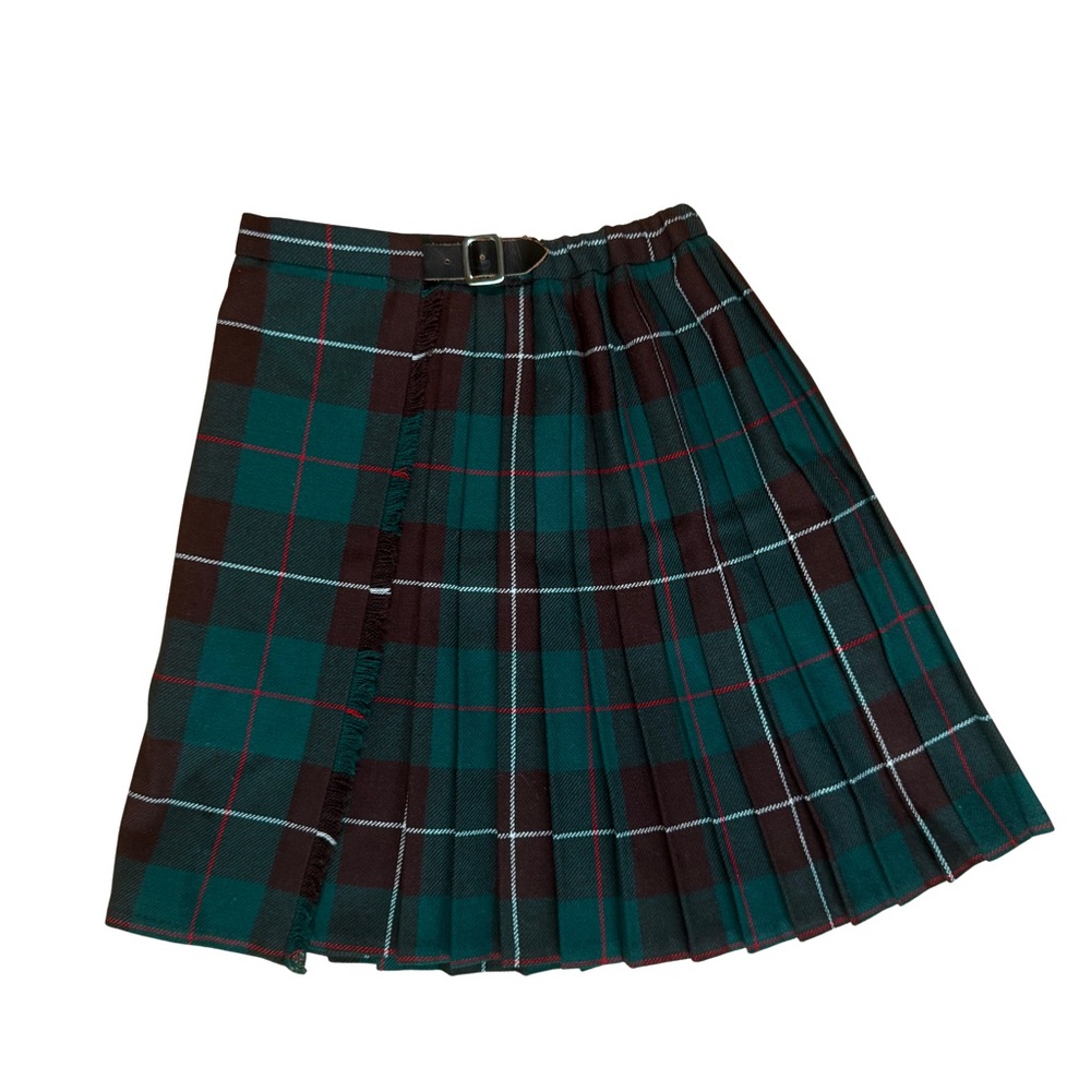 St. Michael Plaid Pleated Kilt